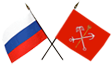 Флаги России и СПб